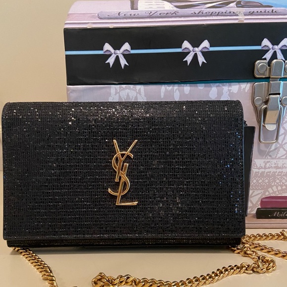 Authentic YSL crossbody rare glitter WOC - Picture 1 of 7